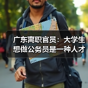 广东离职官员：大学生想做公务员是一种人才浪费（图2）